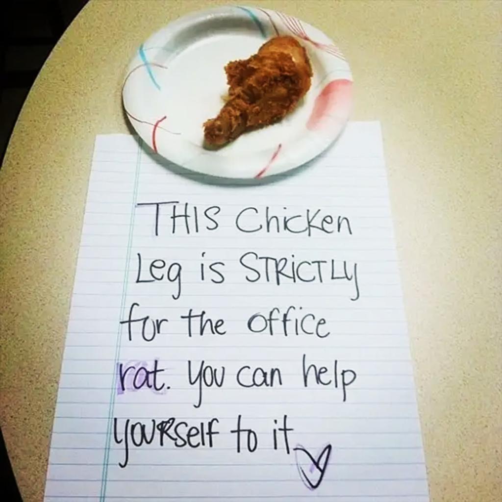 Sneaky Chicken Office Notes