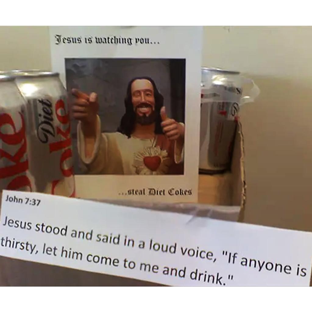 Holy Diet Coke Office Notes