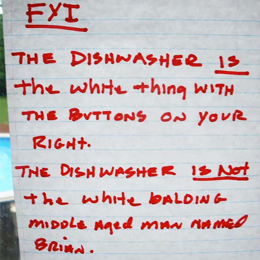 Meet the Dishwasher Office Notes