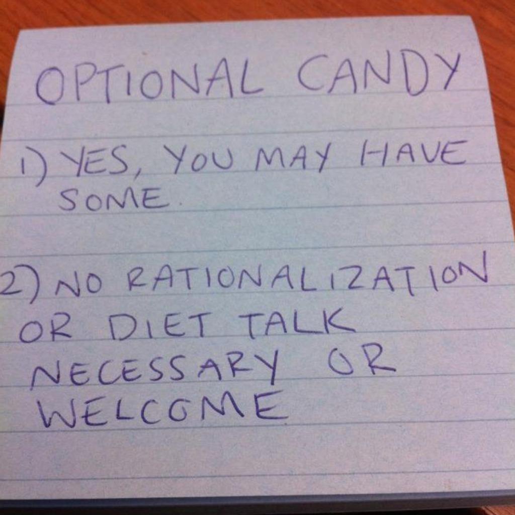 Conditional Candy Office Notes