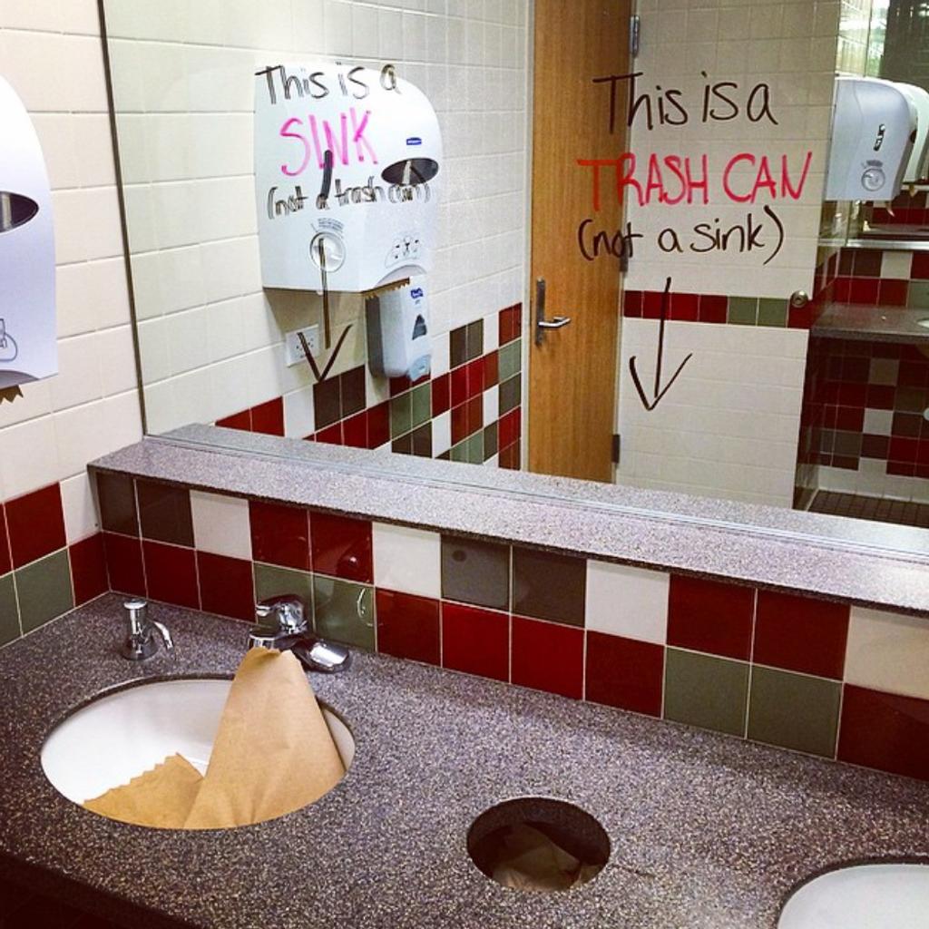 Sink vs. Trash Office Notes