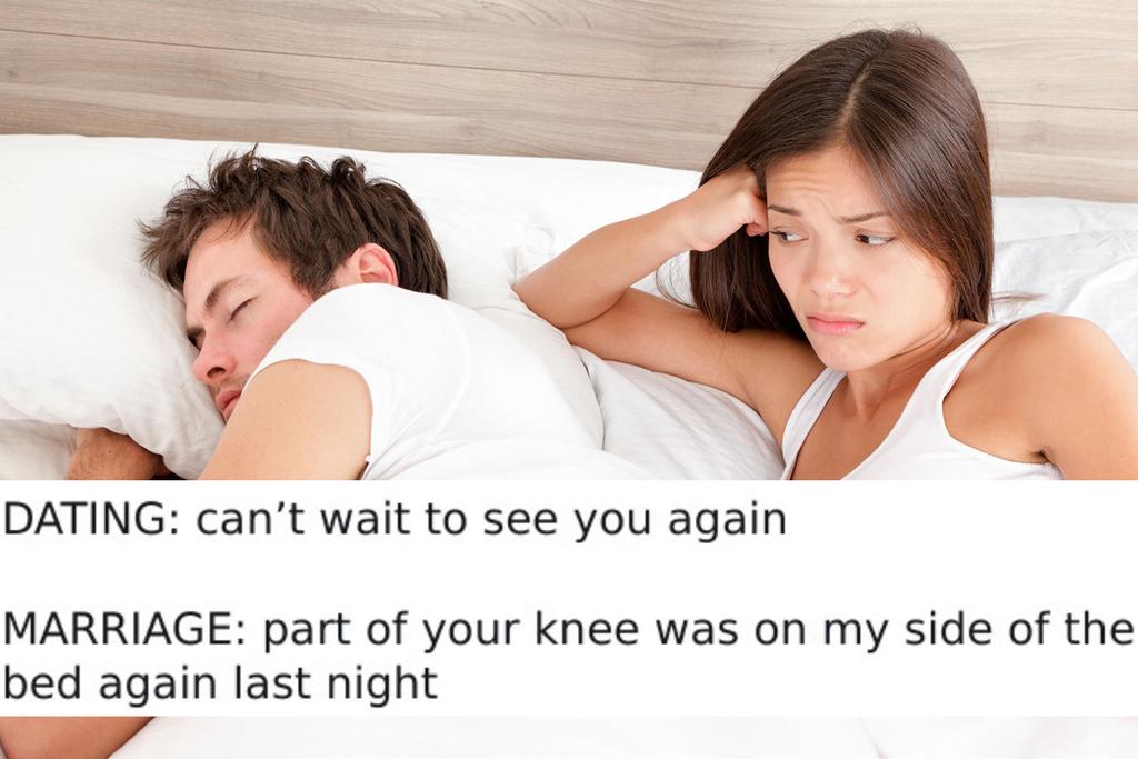 Stay on YOUR Side of the Bed Marriage Tweets