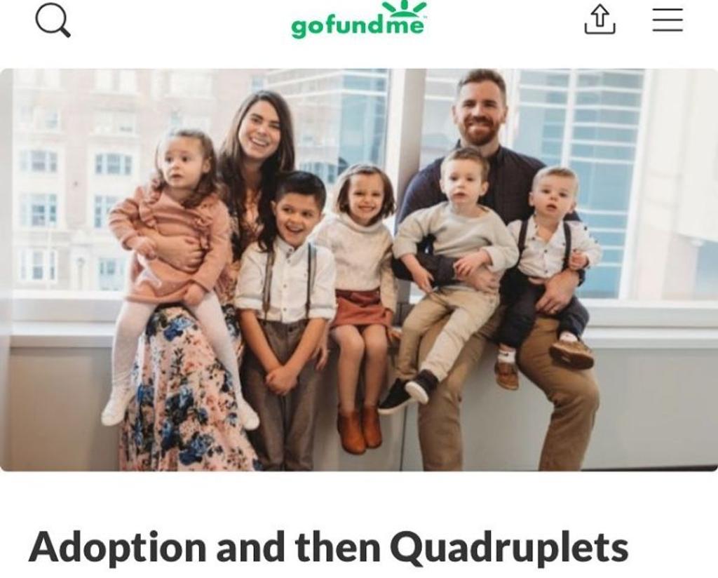Adoption and then Quadruplets for the Young Family