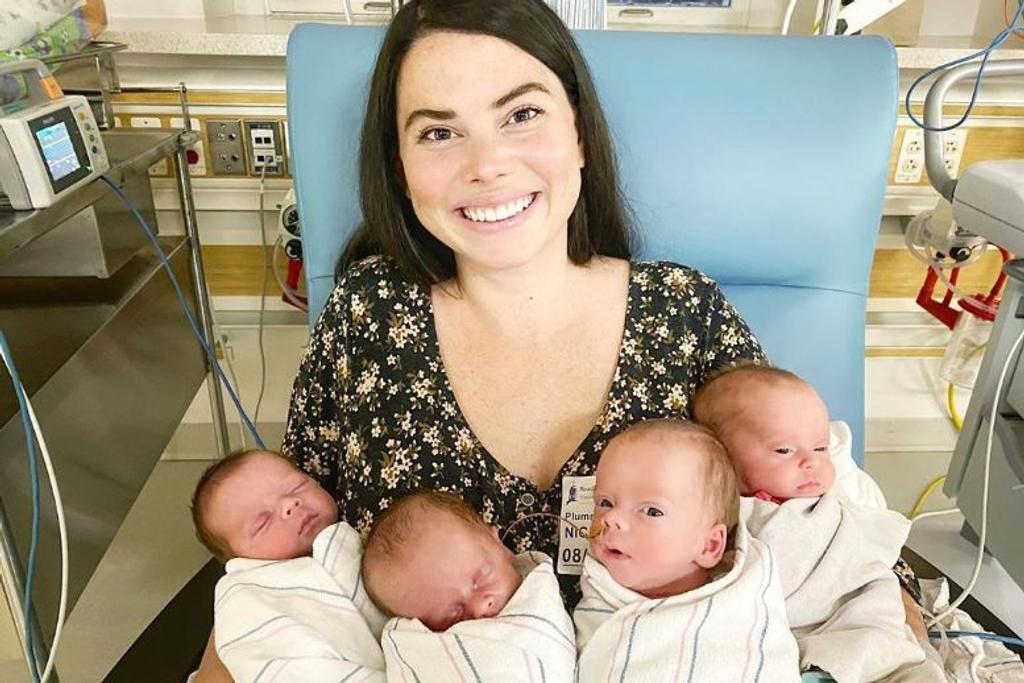 Maxine Young and Her Miracle Quadruplets 
