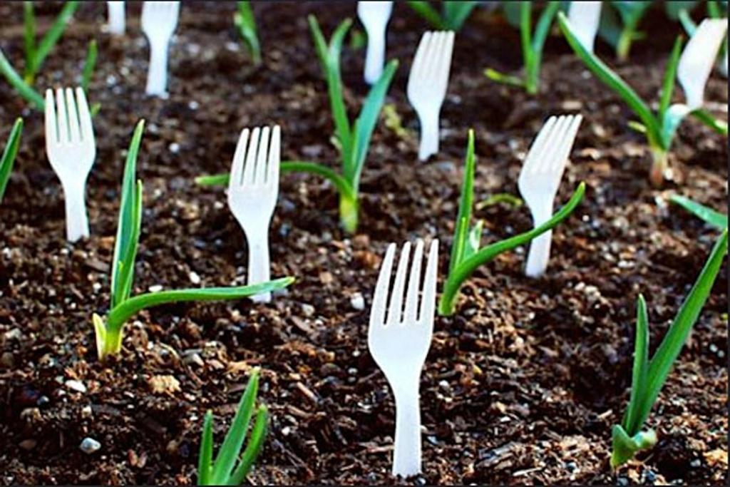 DIY Garden Plastic Forks
