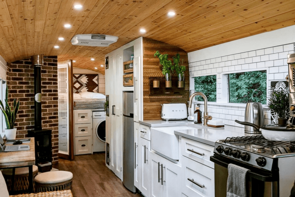 DIY Kitchen Bus Home