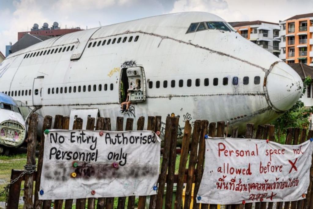 Bangkok Airplane Graveyard Wreckage
