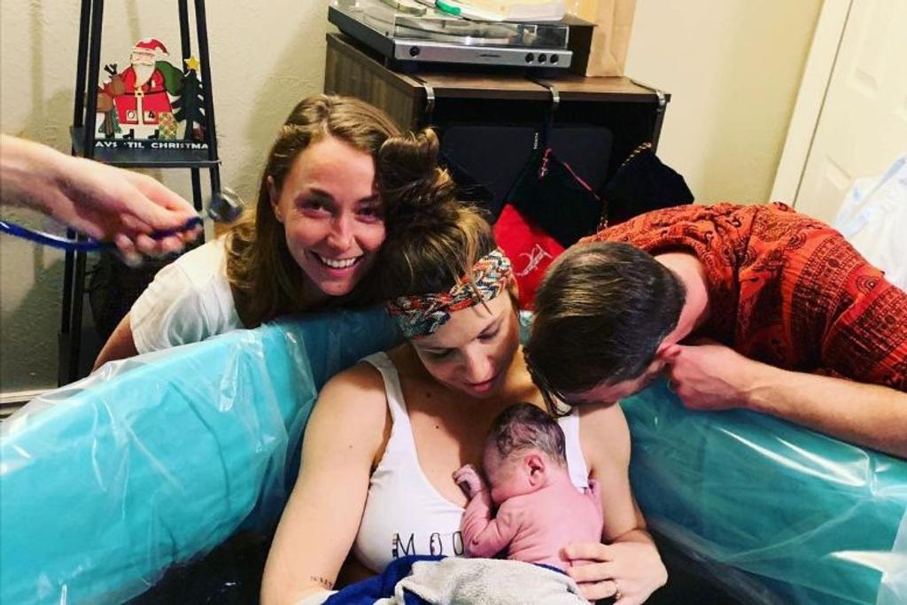 throuple trio welcomes baby