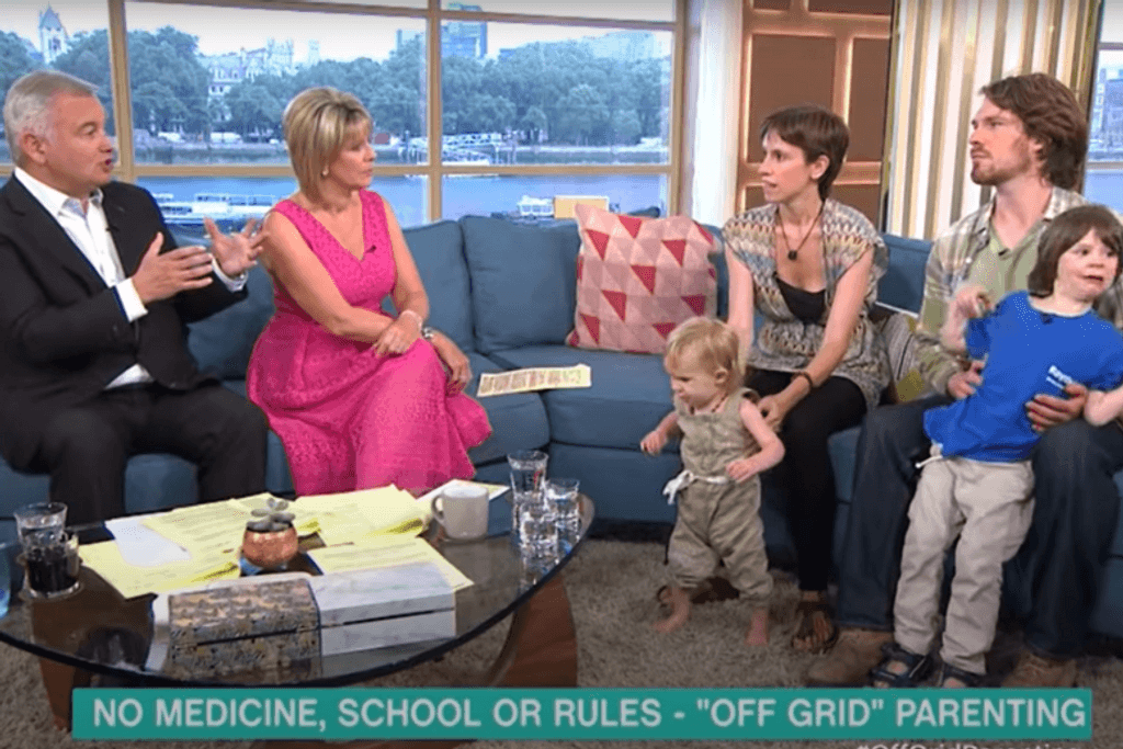off grid parenting family