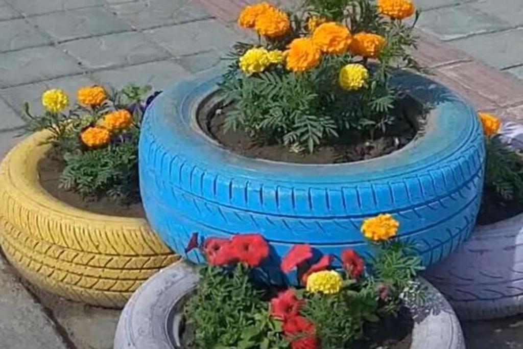 Tire Garden DIY Trick