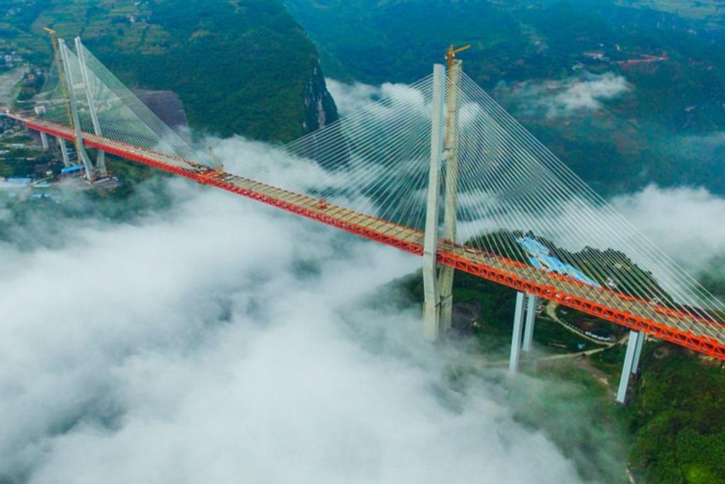 Beipanjiang Bridge, unique infrastructure