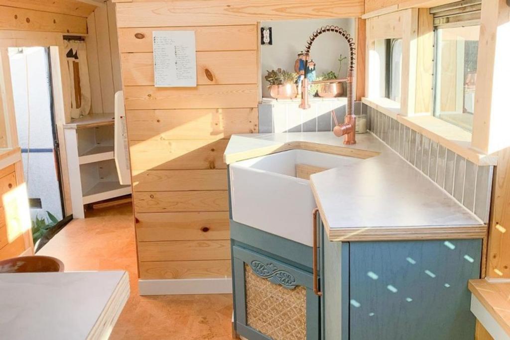 tiny home transformation kitchen