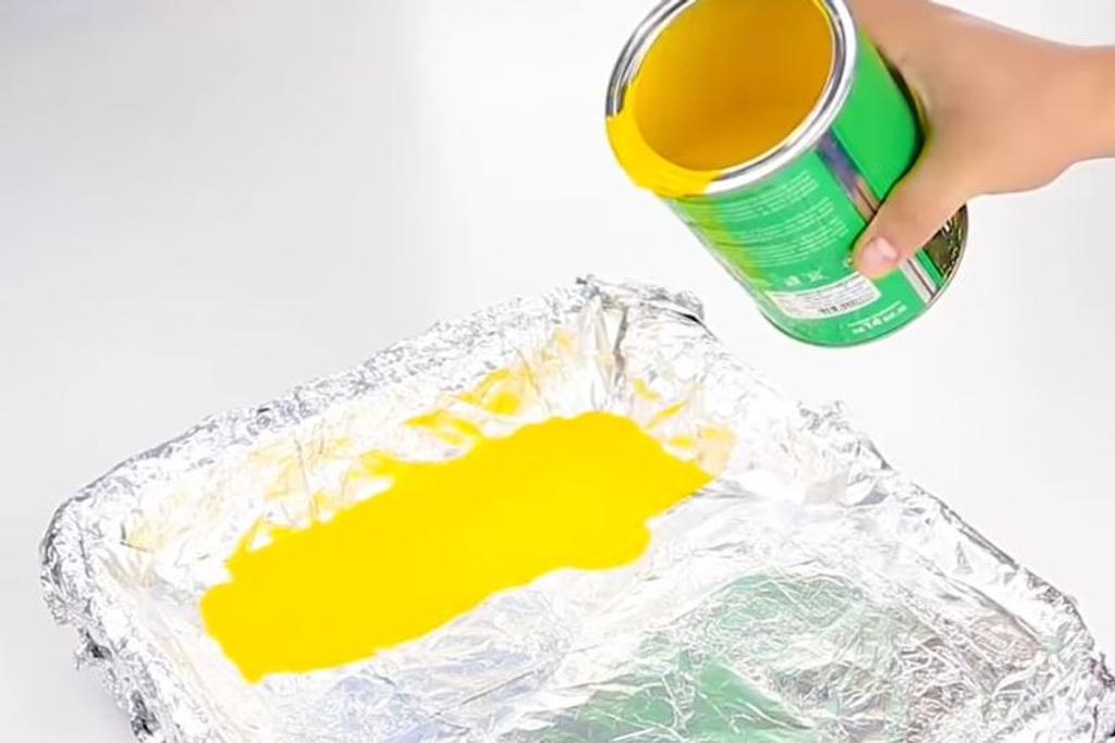 paint tray kitchen foil