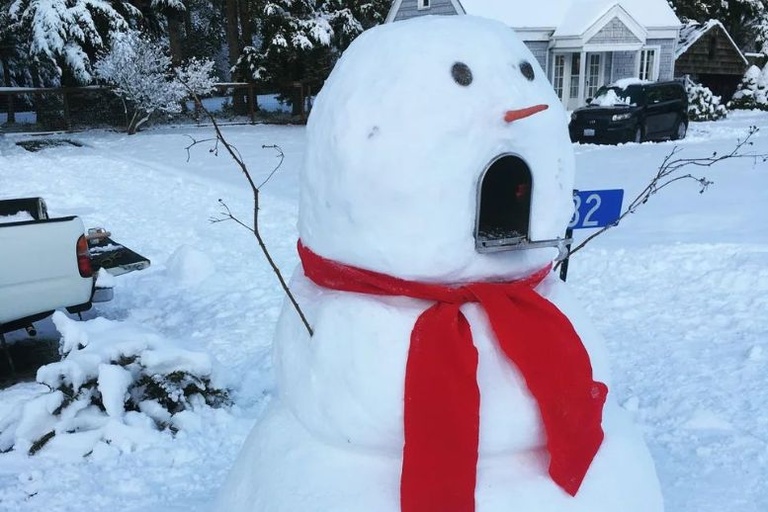 funny mailbox diy snowman