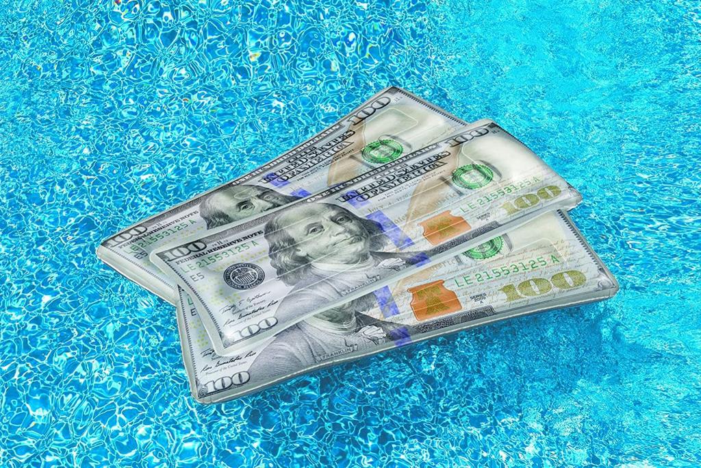 Swimline Ben Franklin Money Mat Pool Float