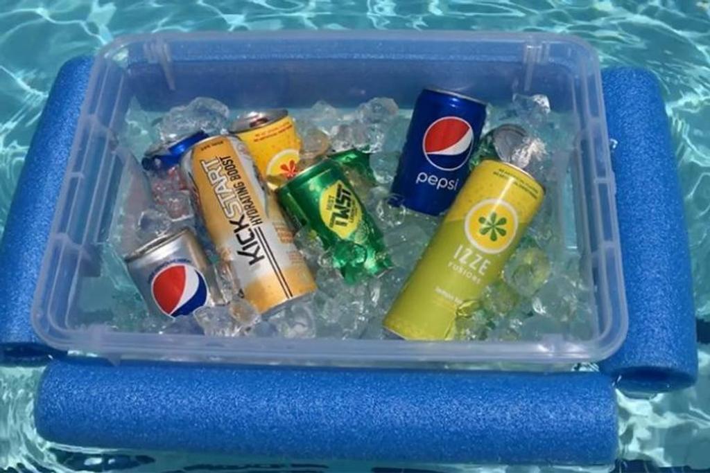 Summer hacks pool noodle cooler