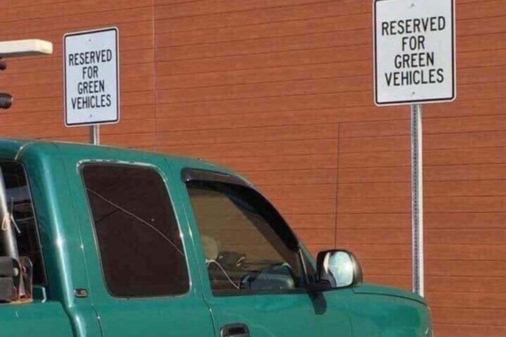 green vehicle parking fails