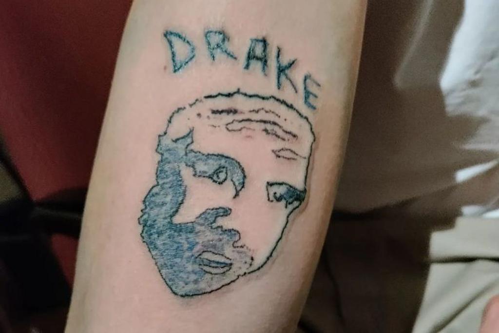 drake tattoo fail funny