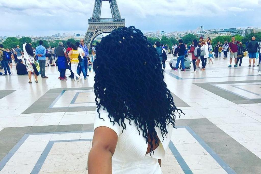 Woman Eiffel Tower Paris