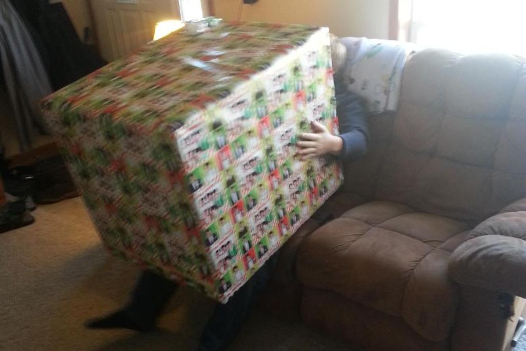 massive box gift prank
