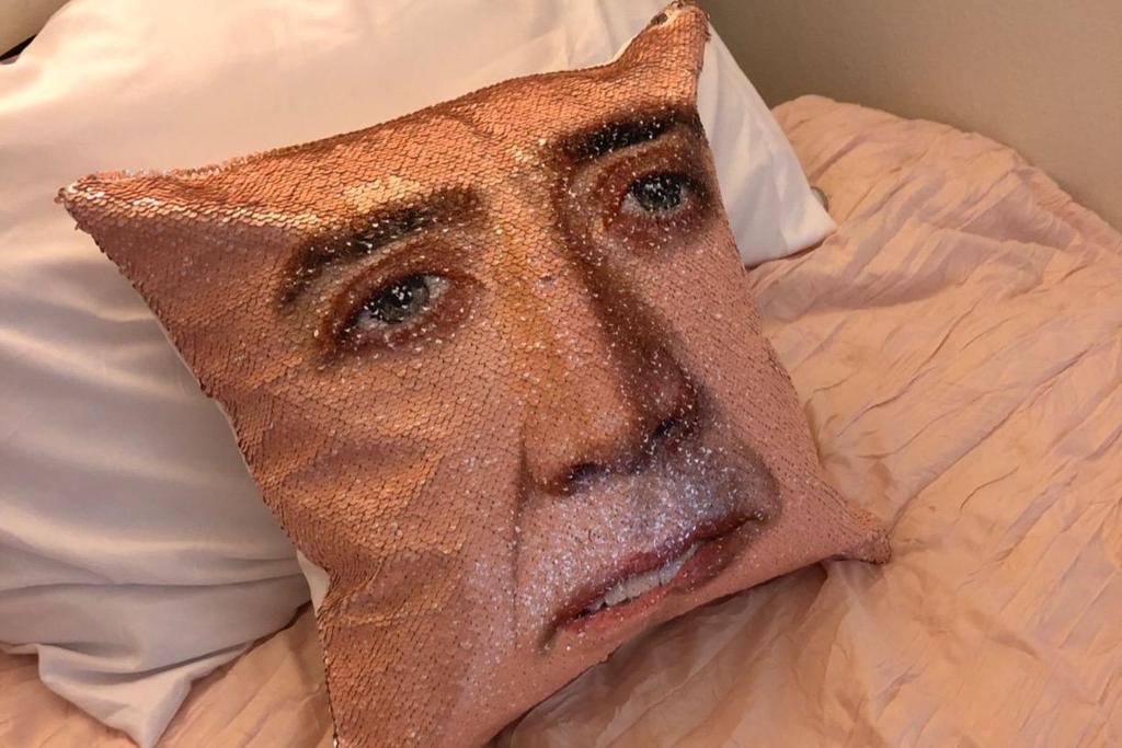 Nicolas Cage Mermaid Pillow