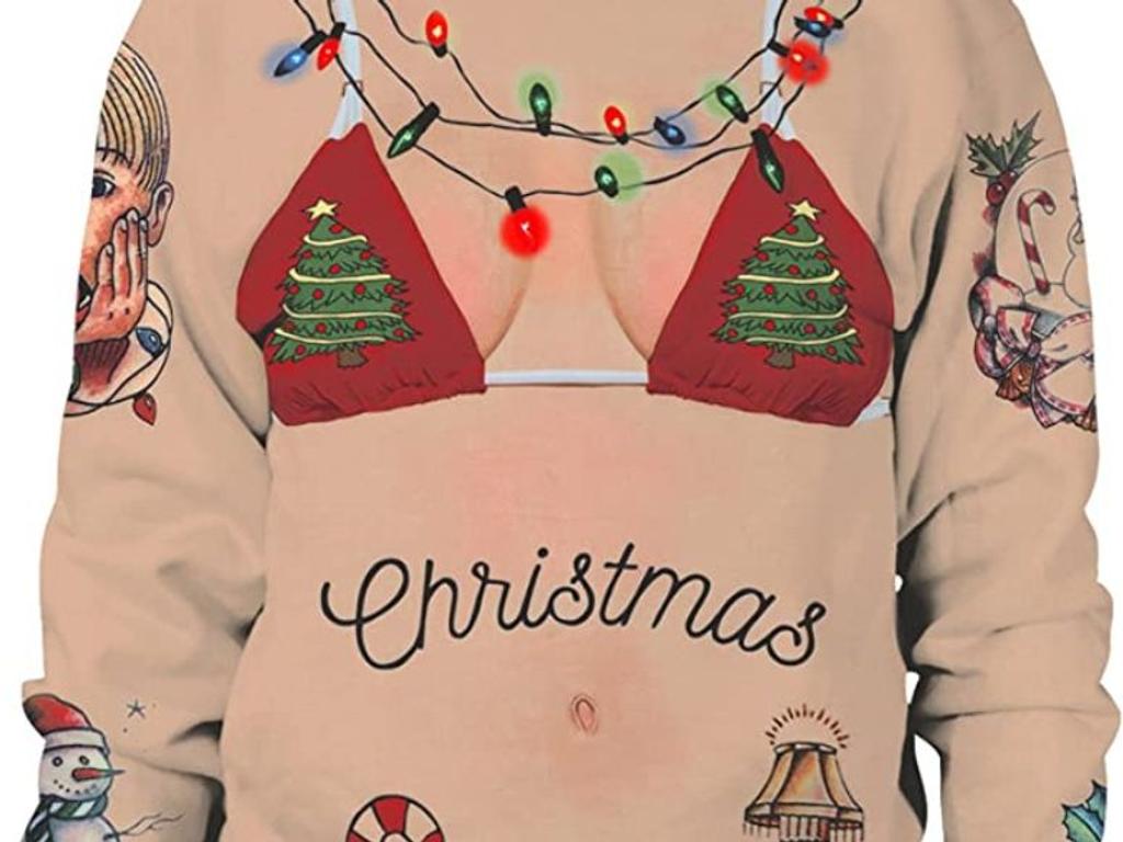 Ugly Christmas Funny Long Sleeve Crewneck Sweater