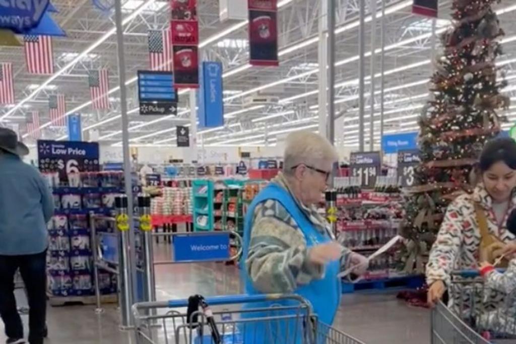 Elderly Walmart Employee Viral