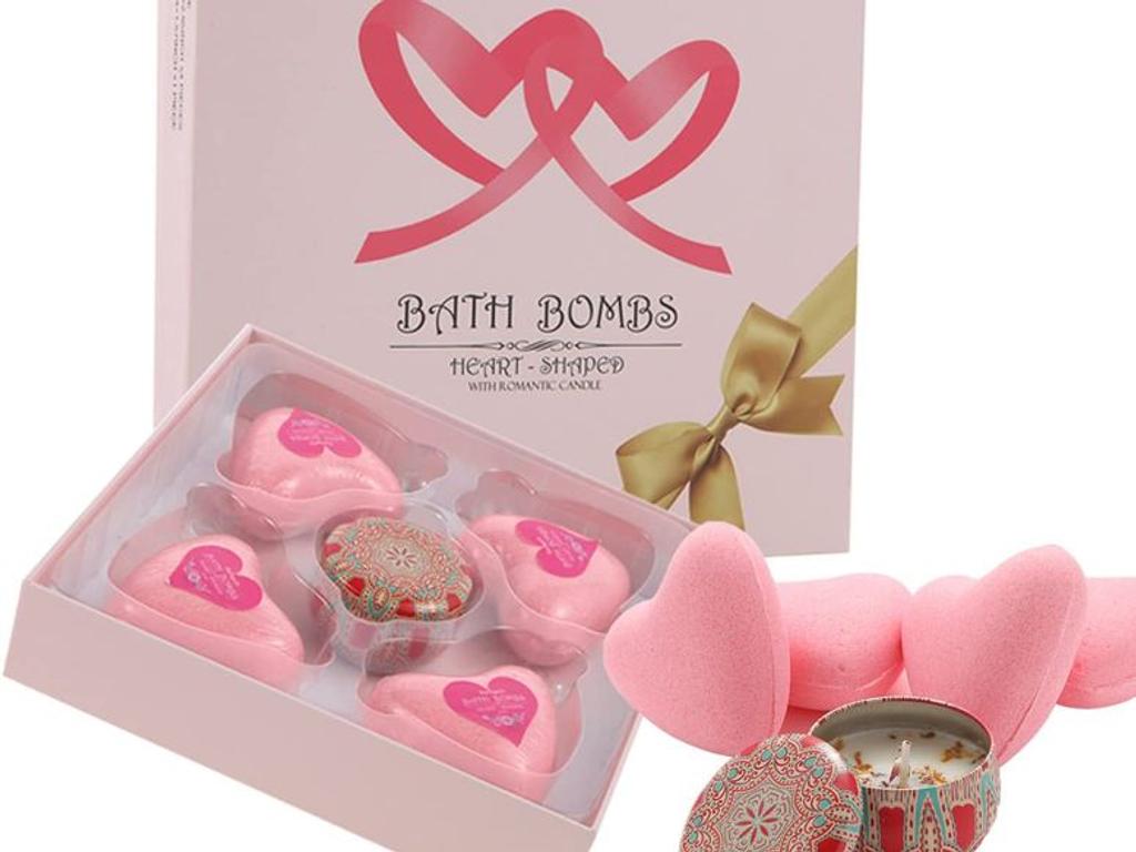 Heart Bubble Bath Bombs