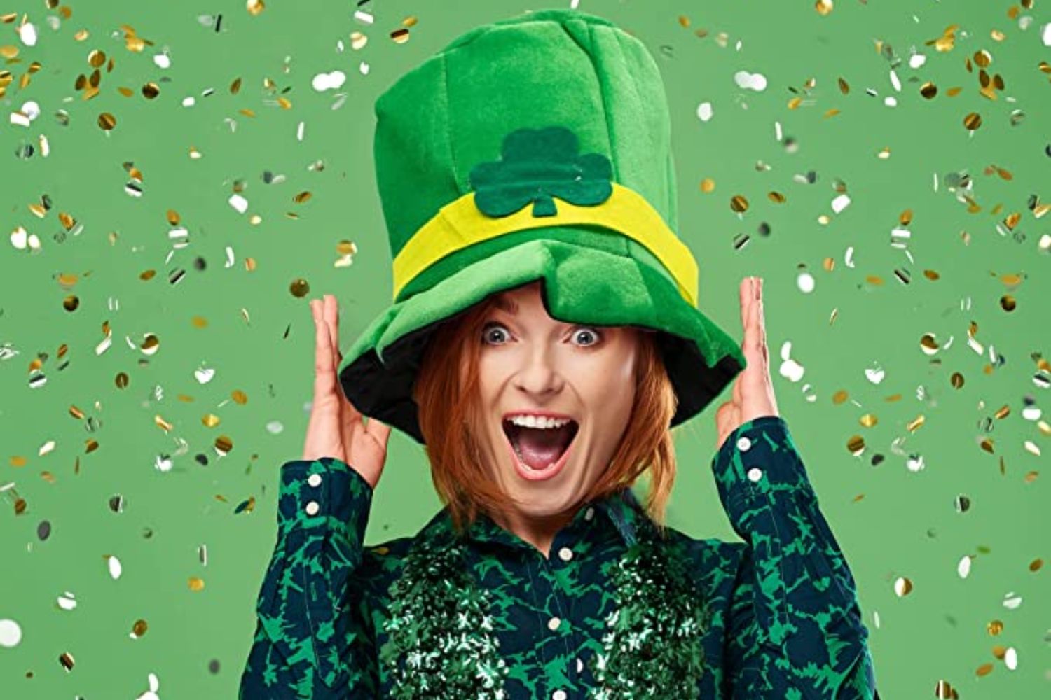 St. Patrick's Day Velvet Top Hat