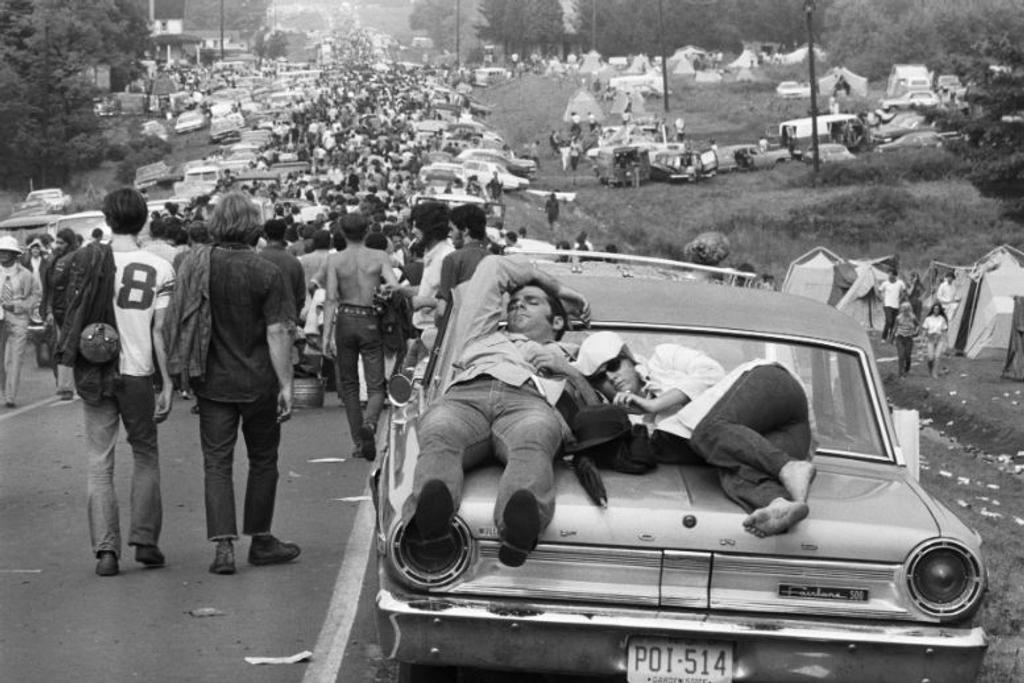 People On Car Woodstock