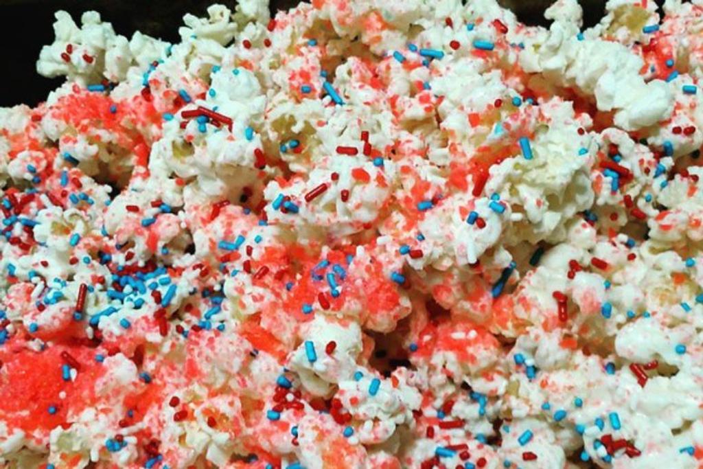 July 4th popcorn dessert