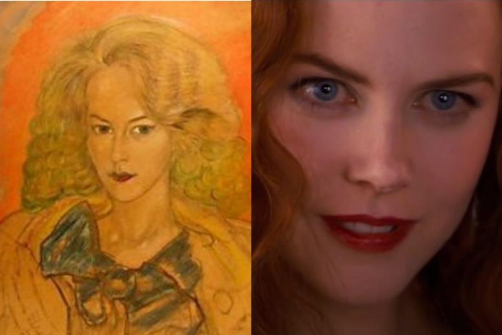 Nicole Kidman painting celebrity