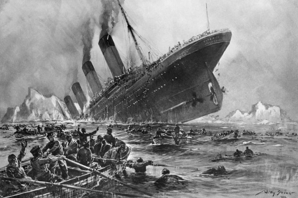 Titanic iceberg tragedy sunk
